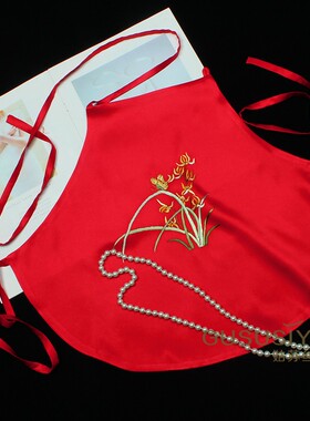 真丝桑蚕丝女士成人肚兜手工刺绣