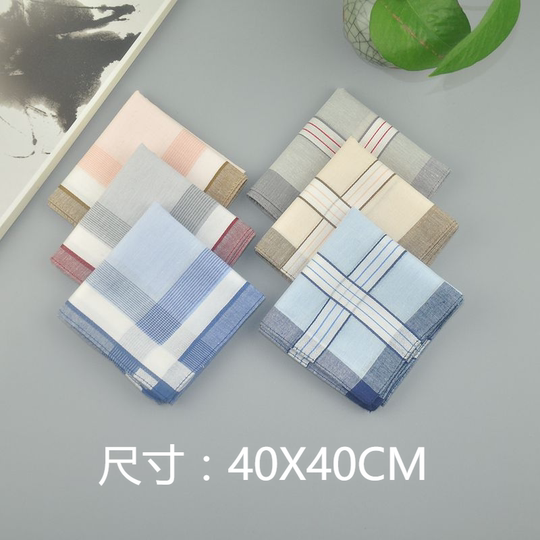 Носовой платок для пожилых мужчин из чистого хлопка, старинный портативный в старинном стиле.