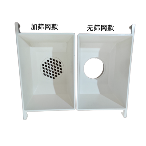 联塑PVC-U雨水斗排水管配件方型漏斗75 110 160国标下水管配件 - 图2