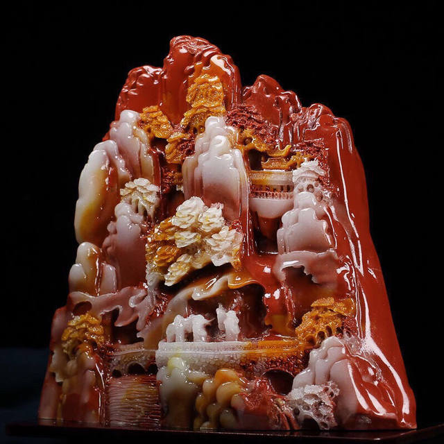 Entrance landscape ornaments imitating jade are rising rapidly