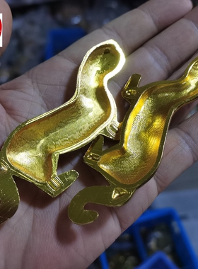 古玩红色民俗收藏铜鎏金虎符调兵虎符客厅装饰摆件