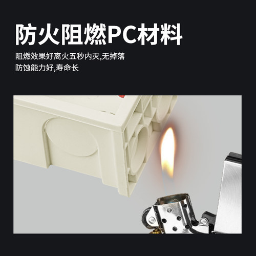 台湾专用暗装底盒美标美规插座明装盒二位家用黑色灰色明线盒超薄 - 图1