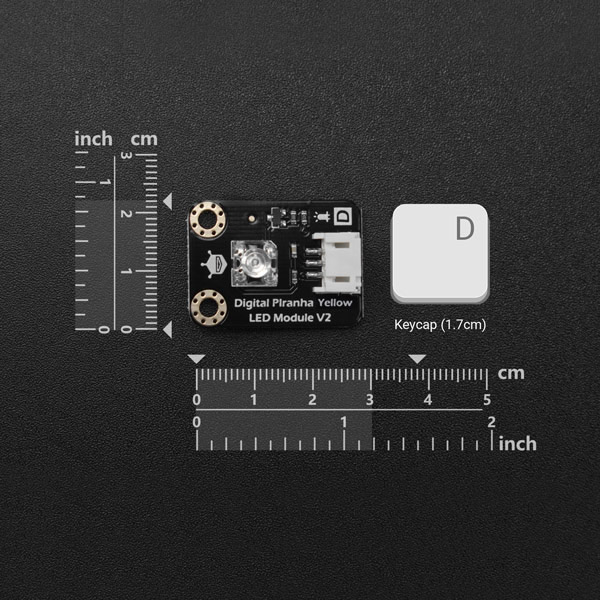 数字食人鱼红黄蓝绿白色LED发光模块(Arduino兼容) - 图0