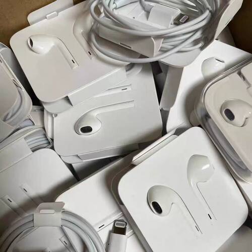 拆机适用苹果XS 7 8P xr 14 13 11 12pro max充电数据线 原装耳机 - 图2