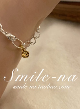 韩国进口英文字母18K金别针手链