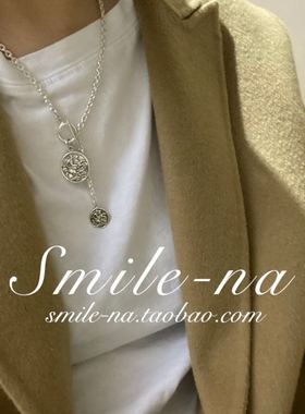 韩国进口925纯银复古长款项链