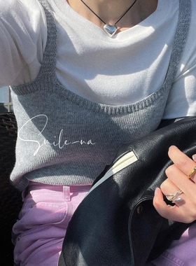 时尚小众925纯银大爱心项链