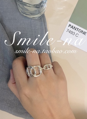 韩国进口设计师款925纯银猪鼻子