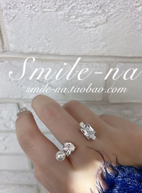 设计师款纯银爱心桃心珍珠锆石