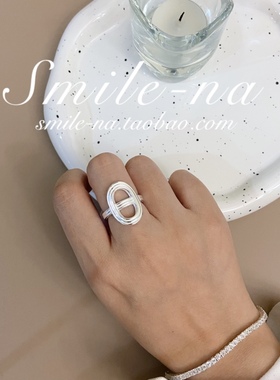 韩国进口925纯银猪鼻子戒指质感