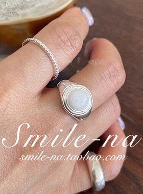 韩国设计师925天然石小众设计师