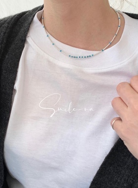 锁骨链韩国小众款项链925纯银