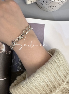 镂空925纯银设计款手链手环