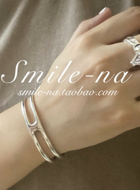 韩国进口纯银设计师小众款风手环