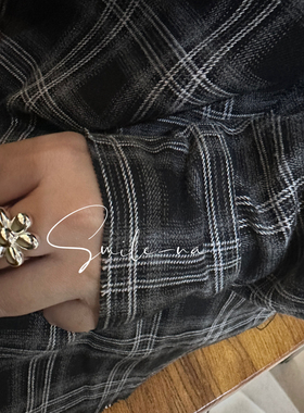 韩国进口S925纯银小众设计立体太阳花开口戒指百搭可爱指环