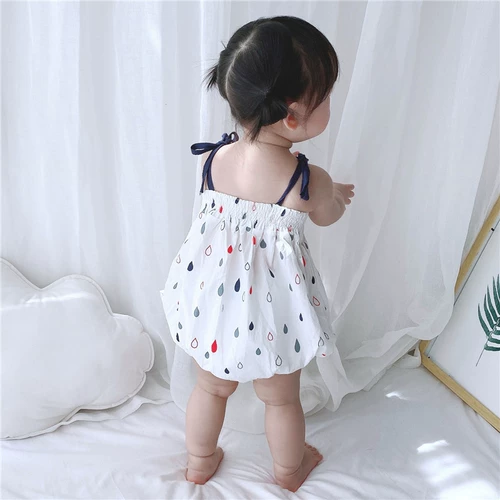 Летнее детское боди для раннего возраста для девочек, в западном стиле