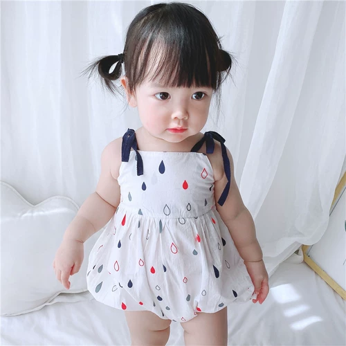 Летнее детское боди для раннего возраста для девочек, в западном стиле