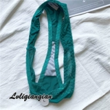 Нижнее белье, милые сексуальные кружевные зеленые штаны, большой размер, тонкий ремешок