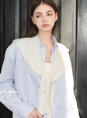 羊毛混纺针织外搭披肩女春秋新款