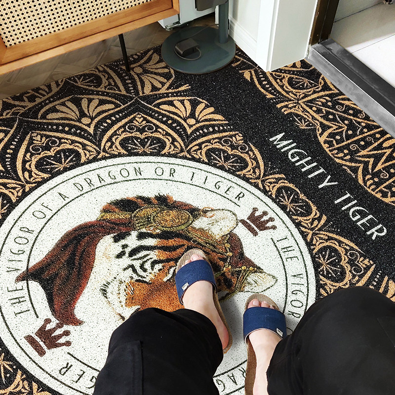 美式复古玄关入户门地垫经典奢华大气丝圈可裁剪脚垫进门垫子地毯,淘宝优惠券,粉丝福利购,淘宝优惠卷