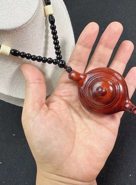 正宗小叶紫檀把把壶胡麻将神器
