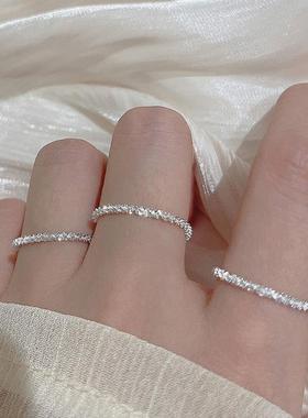 轻奢小众设计感925纯银戒指