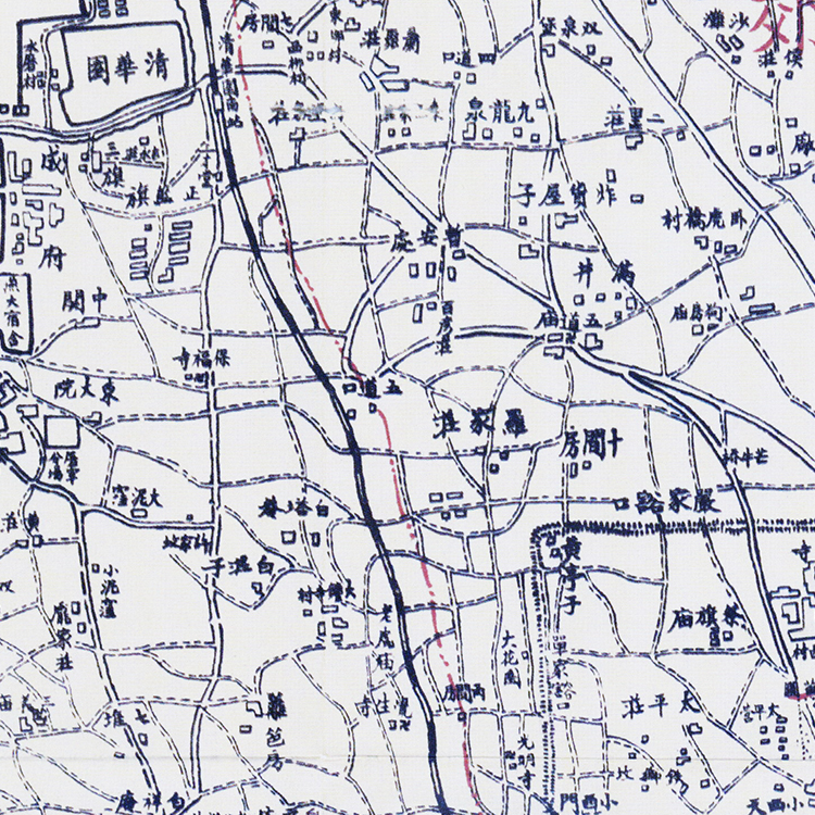 1947年北平市城郊地图民国电子手绘老地图历史地理资料素材-图2