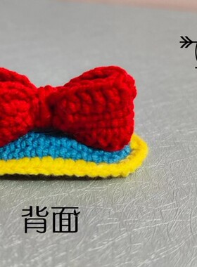 DIY发夹毛线甜美卡通白雪公主