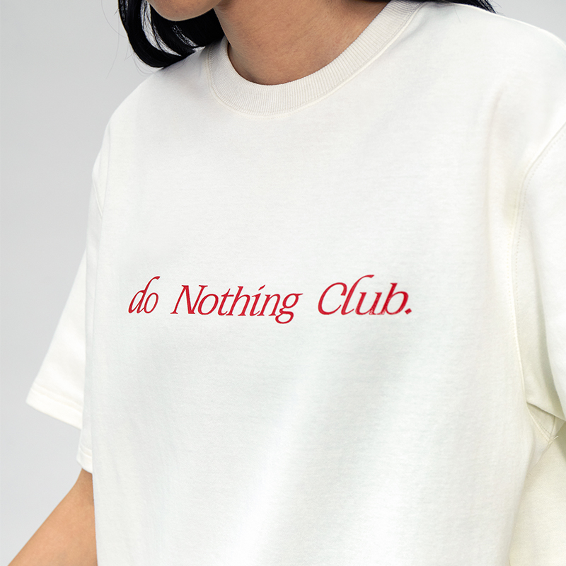 ok center do nothing club 经典红字TEE 软糯手感纯棉厚实TEE