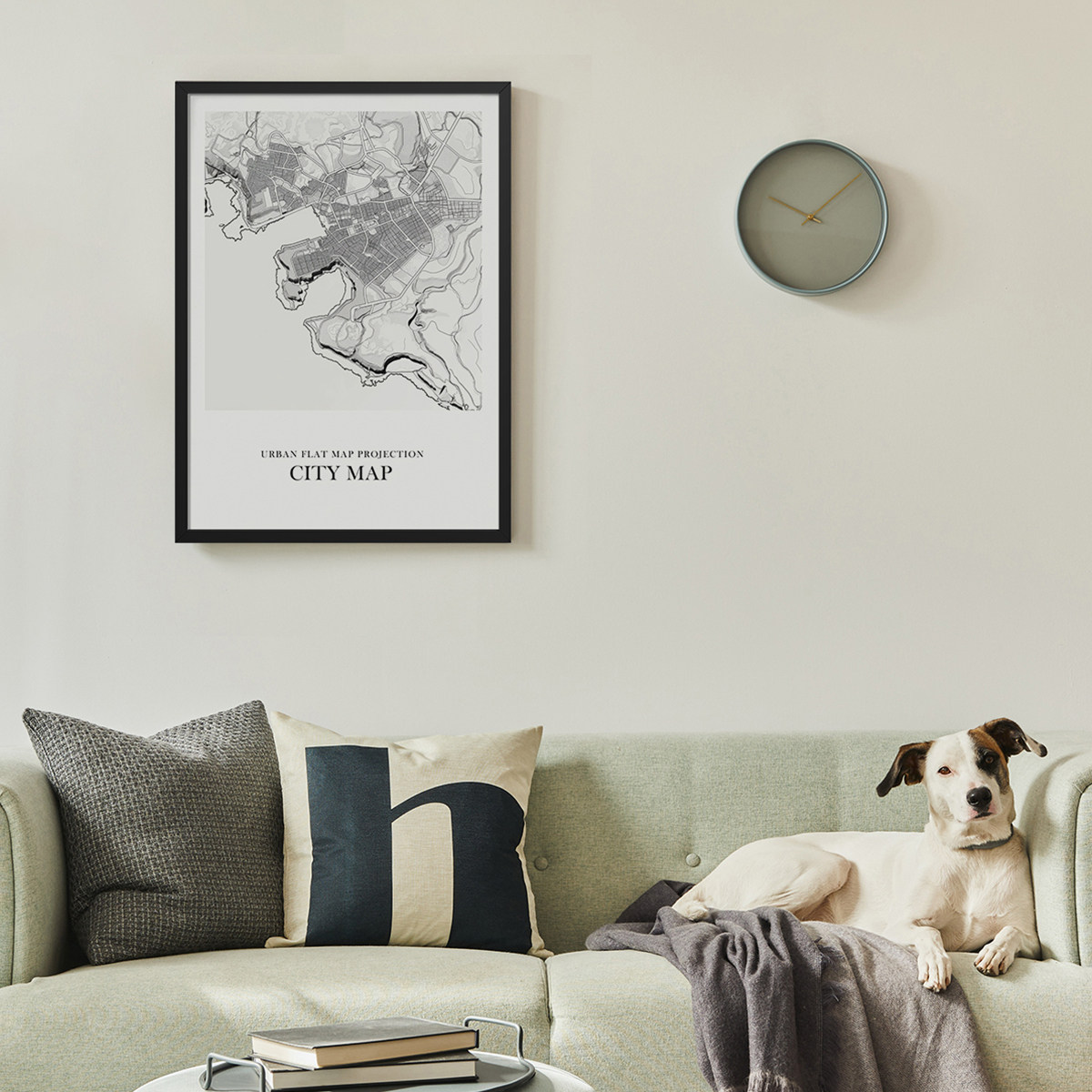 城市地图素描客厅卧室沙发建筑城市黑白装饰画挂画艺术框油画壁画,淘宝优惠券,粉丝福利购,淘宝优惠卷