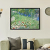 Van Gogh Monet sofa background wall hanging painting meter box living room decorative painting bedroom corridor abstract art mural