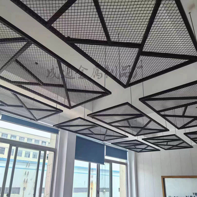 铁艺吊顶网格工业风墙面装饰铁网格隔断天花菱形架板顶框顶面镂空,淘宝优惠券,粉丝福利购,淘宝优惠卷