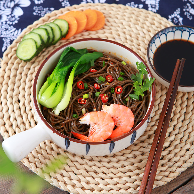 100%纯荞麦面苦荞面条乔麦面条速食饸饹蓝田圆挂面面条无糖精低脂-图2