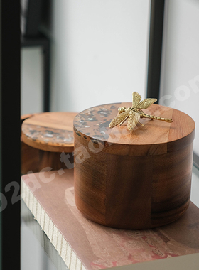 新中式宋代美学国风样板间售楼处会所酒店陈列架软装饰品摆件