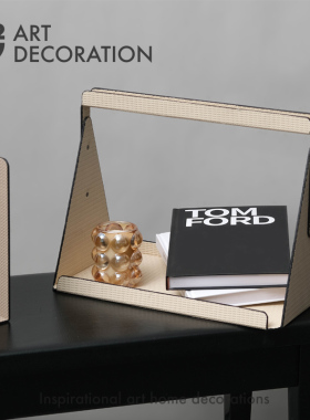 金属皮革轻奢风客厅书房