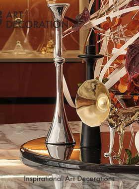 金属艺术风客厅书房玄关