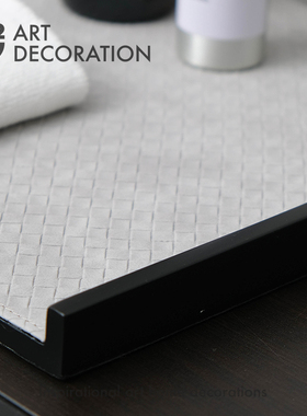 皮革轻奢风客厅书房玄关