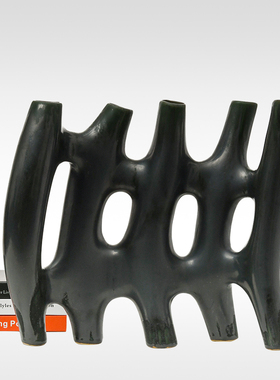 设计师款陶瓷抽象雕塑花瓶花器样板间售楼处接待玄关桌面花艺摆件