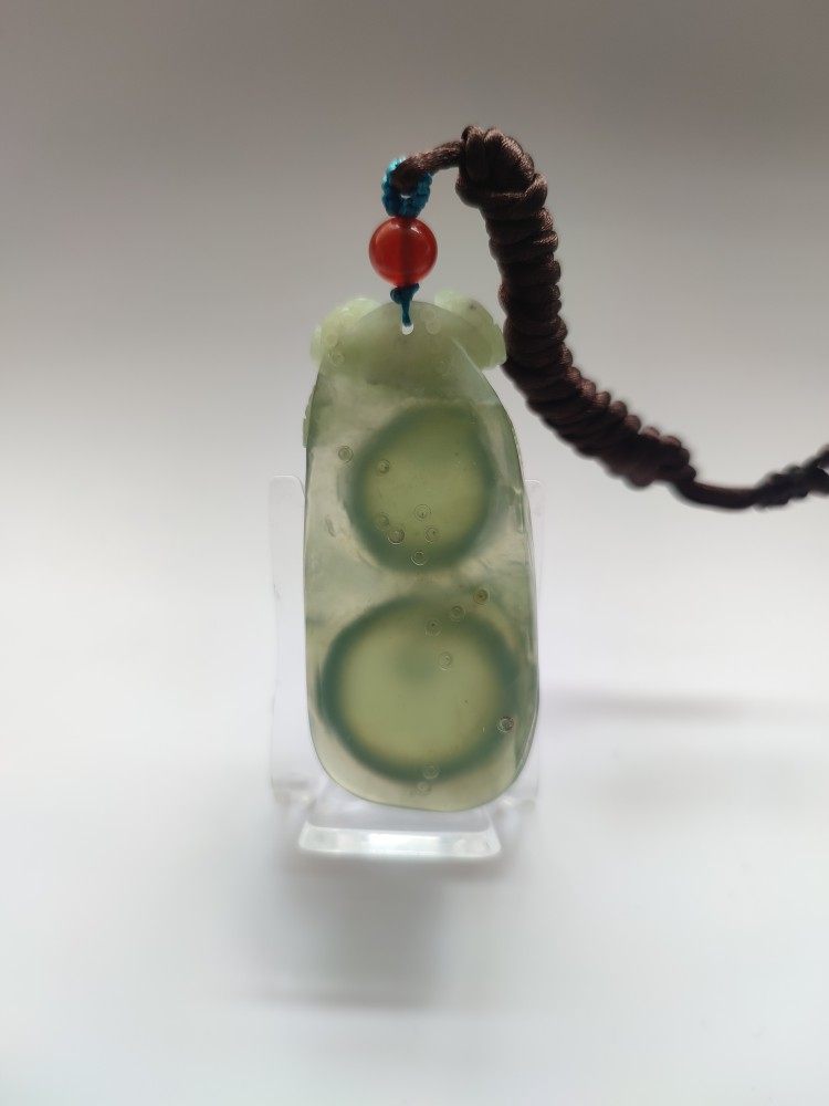 天然玉石岫玉绿料苹果平平安安挂件吊坠颈饰鉴定师藏品,淘宝优惠券,粉丝福利购,淘宝优惠卷