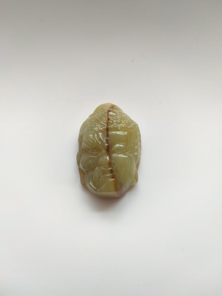 天然玉石岫玉花玉佛魔一念之间颈饰挂件吊坠鉴定师藏品,淘宝优惠券,粉丝福利购,淘宝优惠卷