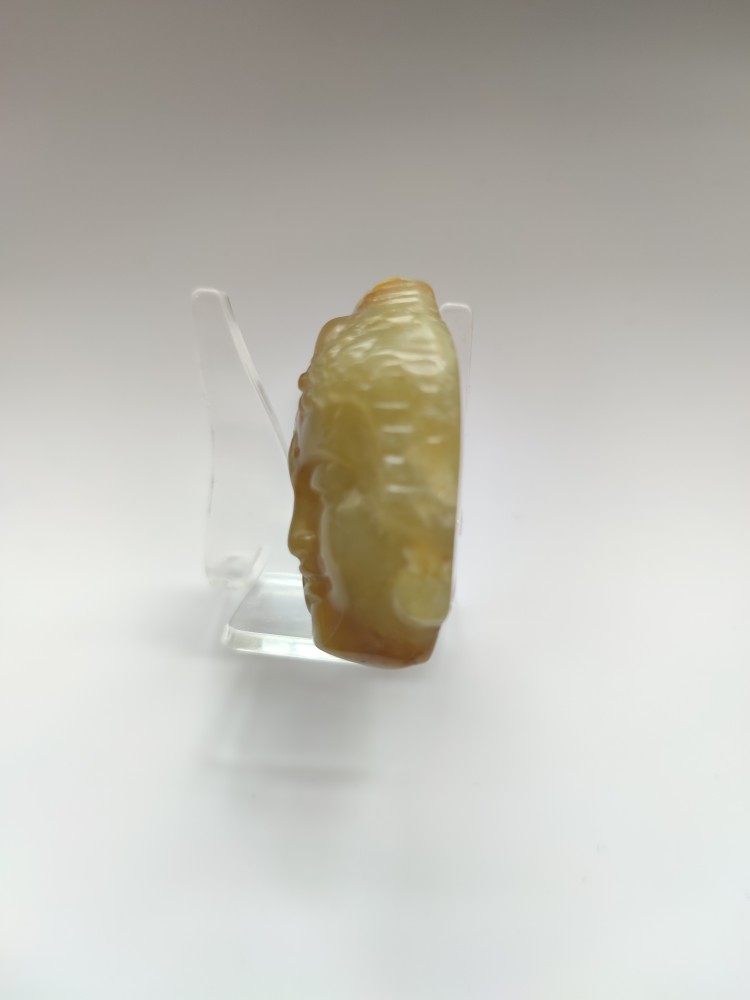 天然玉石岫玉花玉佛魔一念之间颈饰挂件吊坠鉴定师藏品,淘宝优惠券,粉丝福利购,淘宝优惠卷