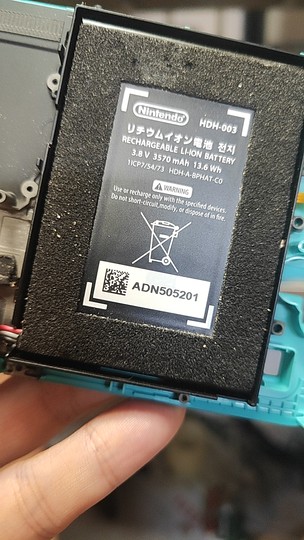 原装拆机ns switchlite主机中框加电池维修配件