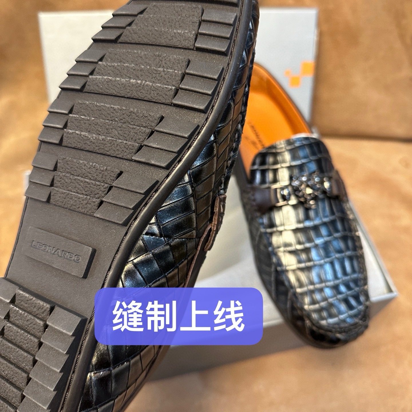 撤柜40 41 42意大利Leonardo男士一脚蹬豆豆皮鞋进口头层牛皮AA39,淘宝优惠券,粉丝福利购,淘宝优惠卷