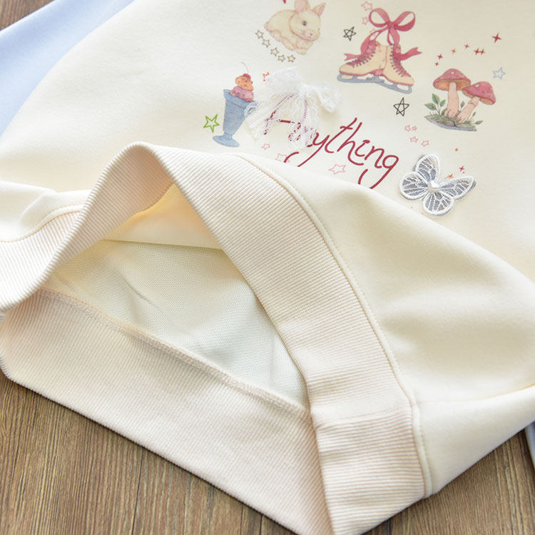 女童韩版洋气可爱休闲套头卫衣 中大儿童百搭宽松打底衫上衣25秋,淘宝优惠券,粉丝福利购,淘宝优惠卷