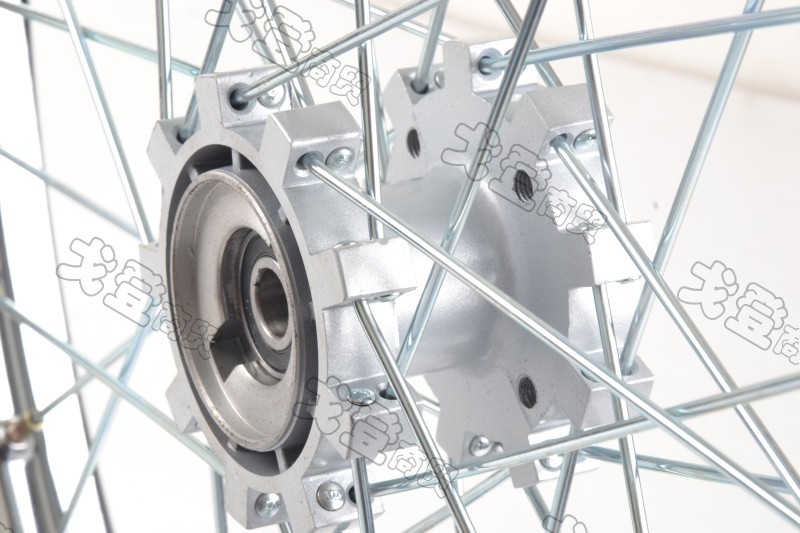 CQR150-250越野摩托车前后钢圈轮毂轮子鼓芯轮辋网轮总成21 18寸 - 图0