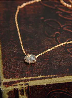 轻奢925纯银项链拉长石珠宝