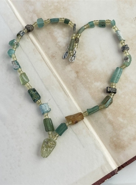 耳坠高级感显白提气质琉璃项链