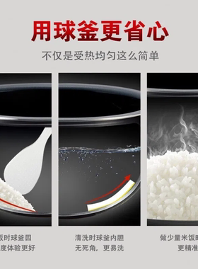 苏泊尔·5升煮饭3-6人预约球釜胆