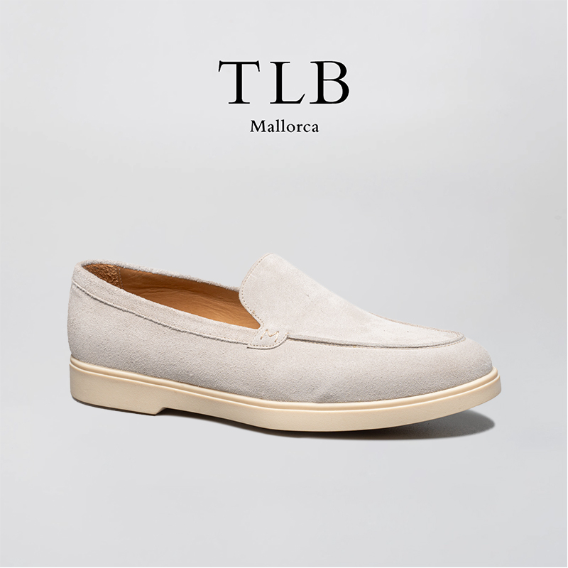 美勋代理西班牙TLB手工皮鞋女士翻毛皮休闲乐福通勤百搭夏季新款 - 图1