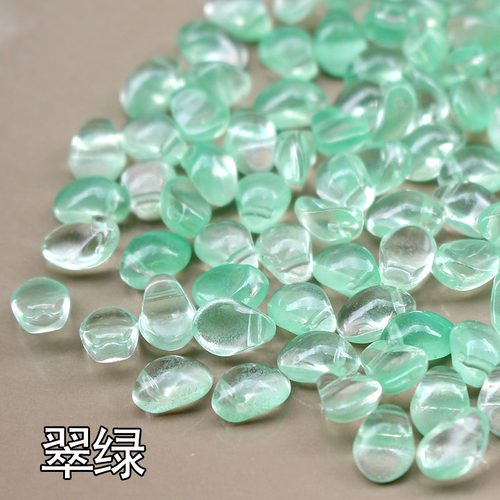 20颗价 小月牙系列琉璃花瓣 DIY手工发簪头饰材料花瓣步摇配件 - 图2